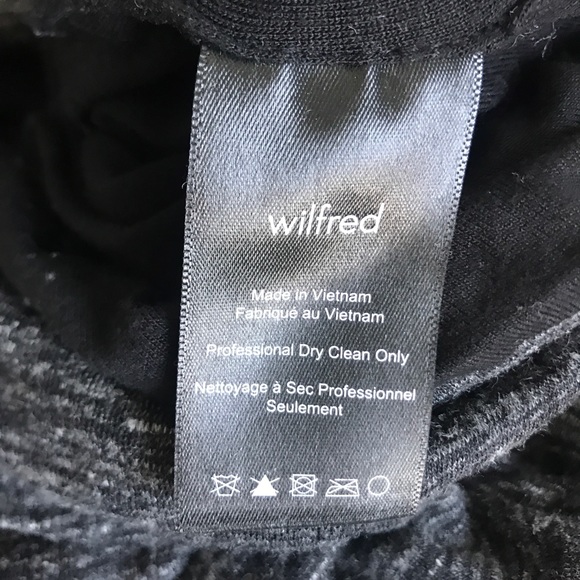 Aritzia Wilfred Bercot Long-sleeve Charcoal Grey Dress. Women’s size XS - Picture 6 of 9